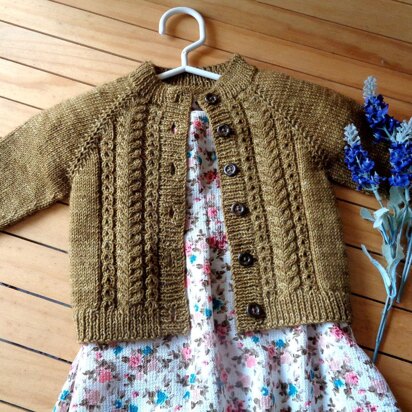 Velvet Acorn Baby Cardigan