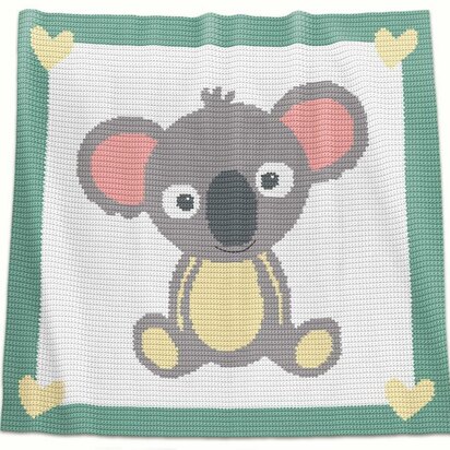 Crochet Baby Blanket - Koala