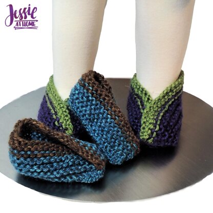 Criss Cross Baby Booties