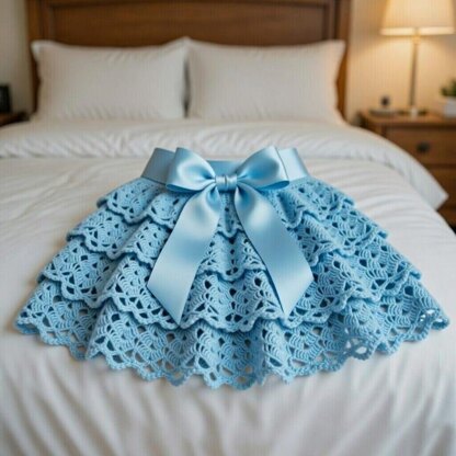 Skirt for girls with flights