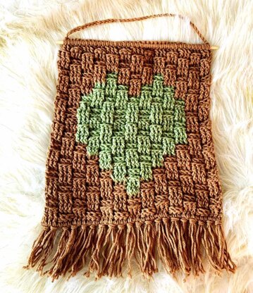 Heart in a Basket Wall Hanging