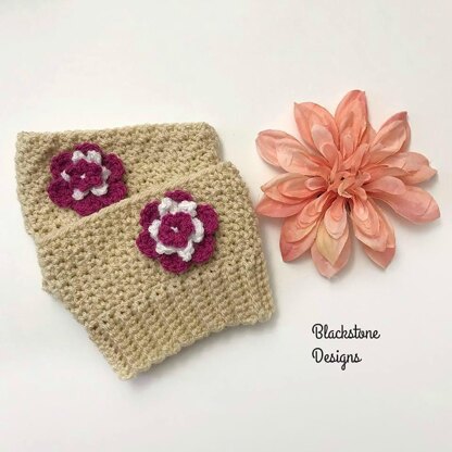 Floral Boot Cuffs