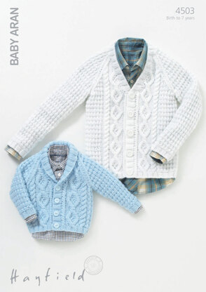 Cardigans in Hayfield Baby Aran - 4503