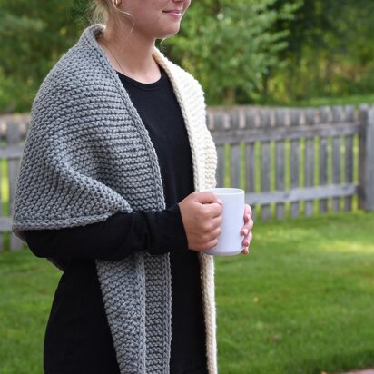 Rowan Two Color Shawl Wrap