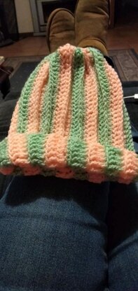 Ridged hat