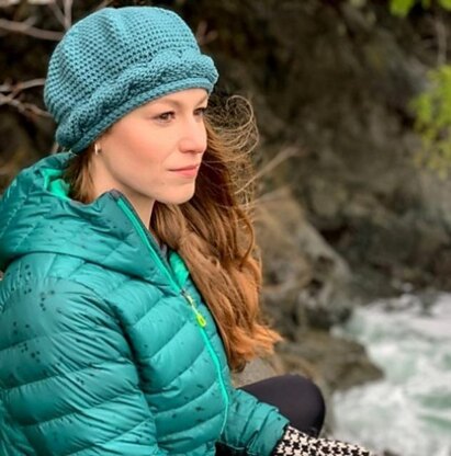 Cable Slouchy Tam Hat