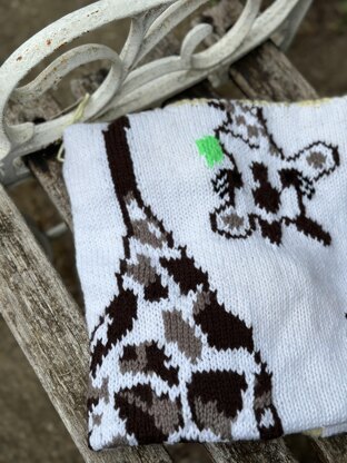 Giraffe Alphabet baby blanket