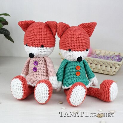 Toy crochet pattern of Fox