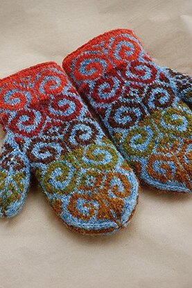 Fiddlehead Mittens