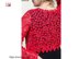 Red lace cardigan