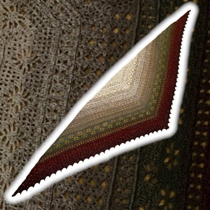 Flat Triangular Scarf "Graia"