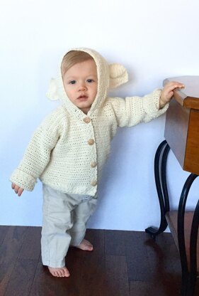 Lamb's Ears Baby Cardigan