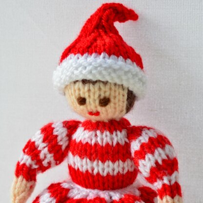 Heidi - Christmas Elf Folk Doll Knitting Pattern