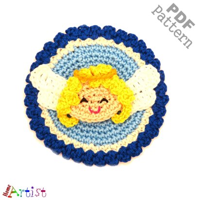 Angel Patch crochet applique pattern