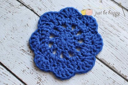 Just Be Happy Doily Coasters