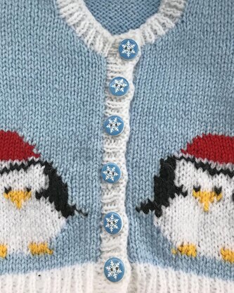 P106 Christmas Penguin Cardigans