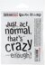 Darkroom Door Quote Cling Stamp 3.3"X2.3" - Crazy Enough
