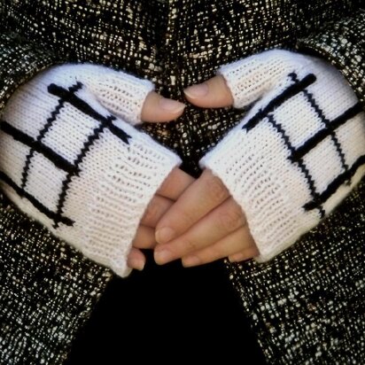 Broken grid gloves