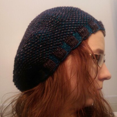 Seed Stitch Lattice Hat