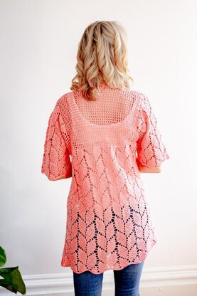 C837-Coral Canopy Cardigan