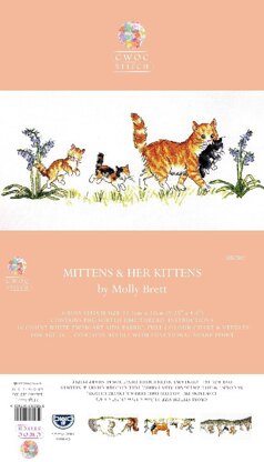 Creative World Of Crafts Mittens & her Kittens Cross Stitch Kit