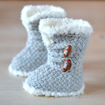 Wicker Stitch Booties