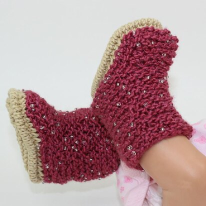 Baby Beaded Booties