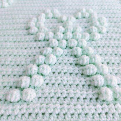 Bow baby blanket
