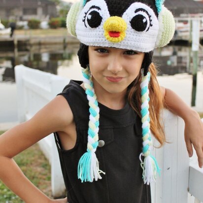 Chilly Penguin Earflap Hat