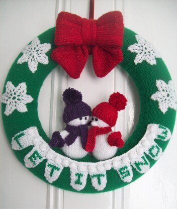 Let It Snow Snowmen Christmas Wreath BB007