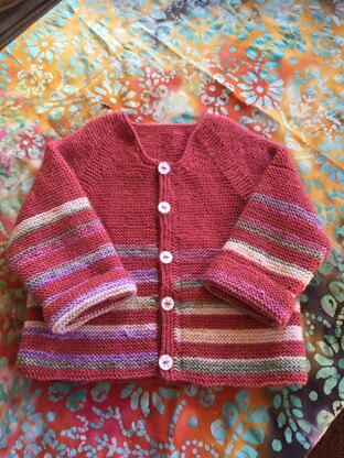 stripey cardigan