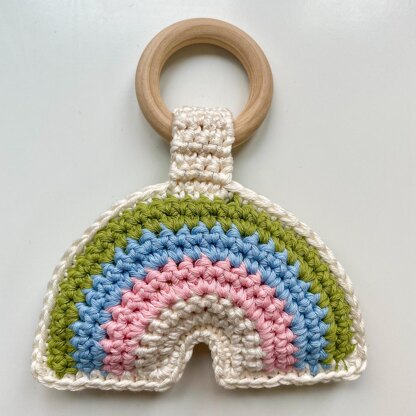 Rainbow baby rattle