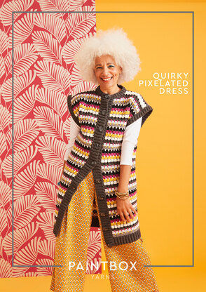 Quirky Pixellate Dress - Free Crochet Pattern For Women in Paintbox Yarns Simply Aran