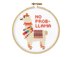 The Stranded Stitch No Prob-Llama Cross Stitch Kit - 5 inches