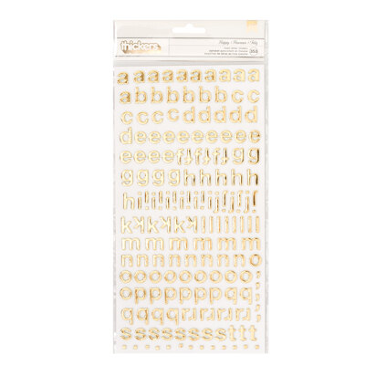 Crate Paper Thickers Happy Alphabet Foam Gold Foil (353 Piece)