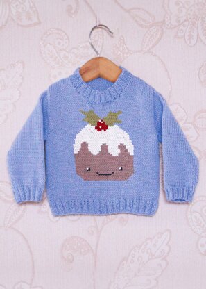 Intarsia - Christmas Pudding Chart - Childrens Sweater