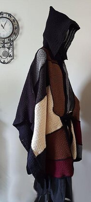 Patchwork Poncho (with Hood)