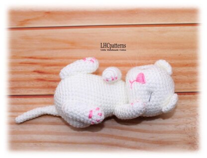 Sleeping Kitten in Cradle Crochet Pattern