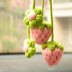 Puff Strawberry Car Hanging