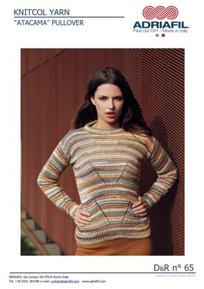 Atacama Sweater in Adriafil Knitcol - Downloadable PDF