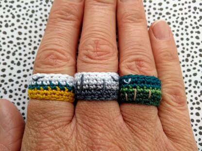 Modern Crochet Chunky Ring