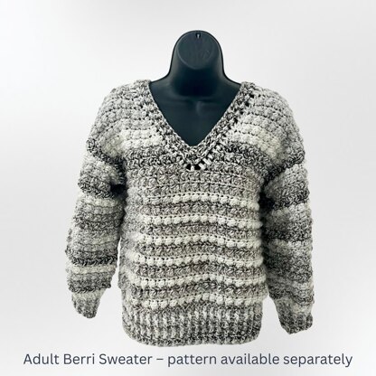 Berri Pullover Sweater and Hat Set