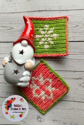 Fallen Snowflakes Coasters