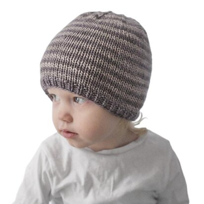 Easy Striped Baby Hat