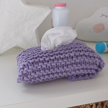 Knitted Baby Wipe Cover