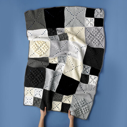 Broadway Blanket - Free Crochet Pattern For Home in Paintbox Yarns Wool Mix Chunky