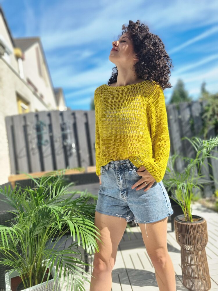 Yellow summer hot sale sweater