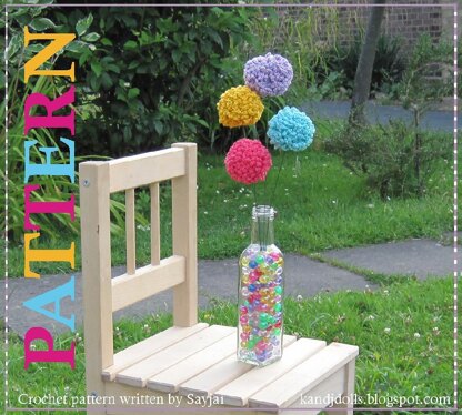 Ball Flowers Free Crochet Pattern