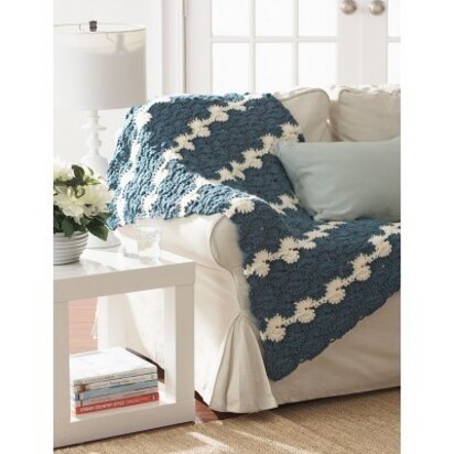 Gentle Waves Lap Blanket in Bernat Softee Chunky