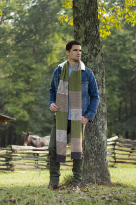 Men's Scarf Shelter in Universal Yarn Deluxe Worsted -  Downloadable PDF